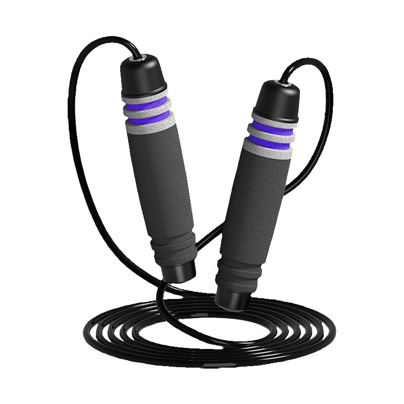 TS-3 Single Head Color/7 Groove Tromle Shape Svampehåndtag hoppereb til voksne